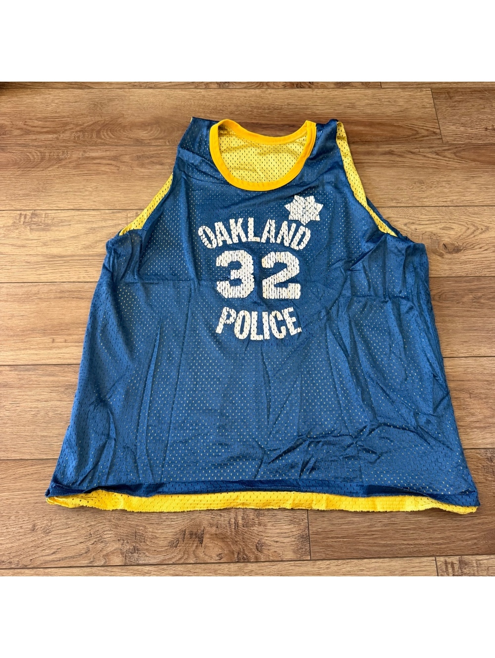 Vtg 80s Don Alleson Oakland Police Basketball Jersey XXL/XL